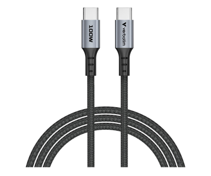 Kabel VERBATIM Sync & Charge USB C to USB C 100W 120 cm